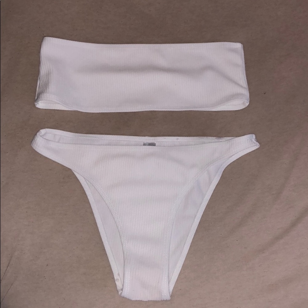 White Bandeau Bikini